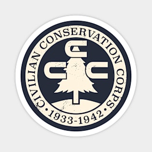 Civilian Conservation Corps - Circle Tree Badge Magnet